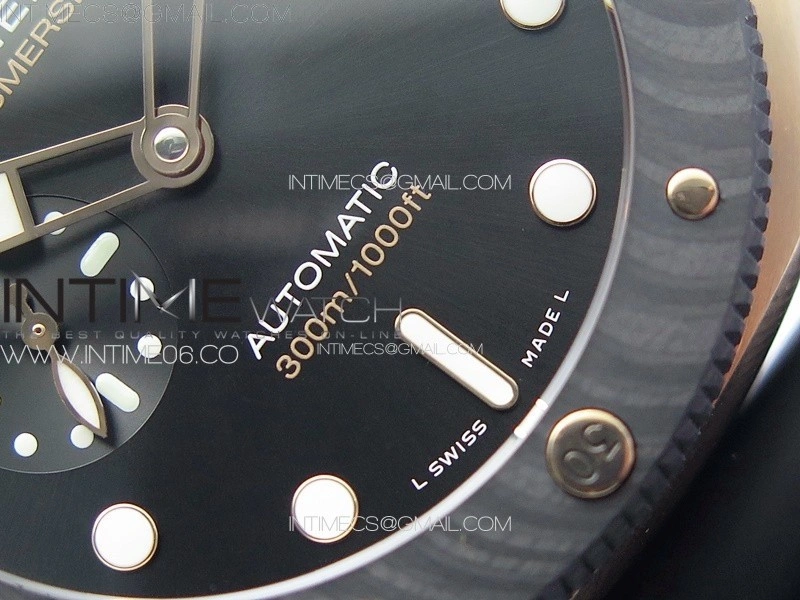 PAM1070 W VSF 1:1 Best Edition Black Dial on Black Rubber Strap P.900 Super Clone